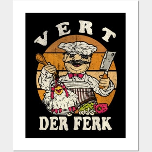 Vert Der Ferk // Swedish Chef // Vintage Posters and Art